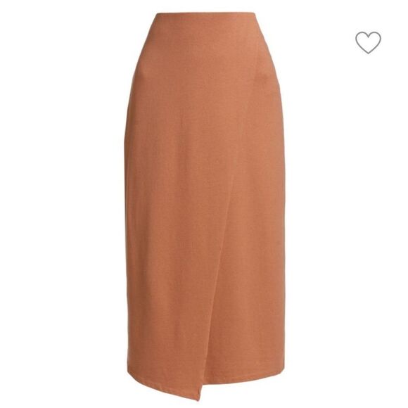 NWT VINCE Stretch Cotton Overlap Skirt Size Small - Picture 11 of 11